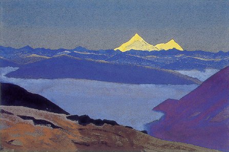 WikiOO.org - Encyclopedia of Fine Arts - Maľba, Artwork Nicholas Roerich - Jelep La, Tibetan Frontier