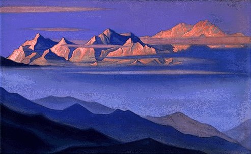 Wikioo.org - สารานุกรมวิจิตรศิลป์ - จิตรกรรม Nicholas Roerich - Kanchenjunga 1944