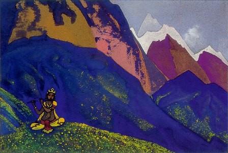 Wikioo.org - The Encyclopedia of Fine Arts - Painting, Artwork by Nicholas Roerich - Krishna 1936