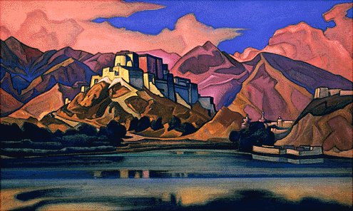 Wikioo.org - The Encyclopedia of Fine Arts - Painting, Artwork by Nicholas Roerich - Lhassa
