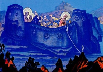 Wikioo.org - The Encyclopedia of Fine Arts - Painting, Artwork by Nicholas Roerich - Madonna Laboris