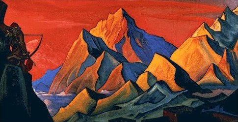 WikiOO.org - Encyclopedia of Fine Arts - Maalaus, taideteos Nicholas Roerich - Message of Shambhala