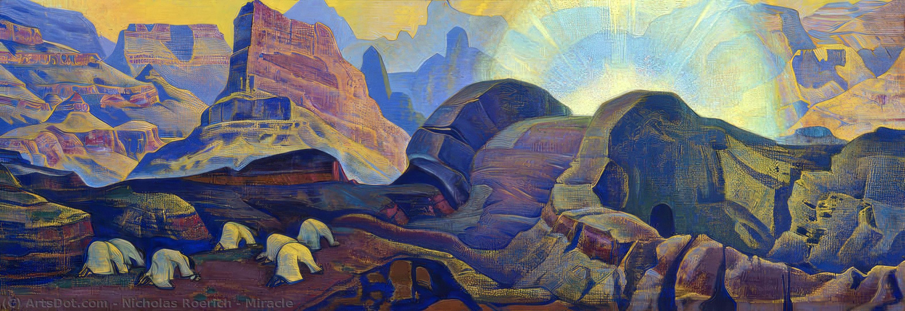 Wikioo.org - The Encyclopedia of Fine Arts - Painting, Artwork by Nicholas Roerich - Miracle