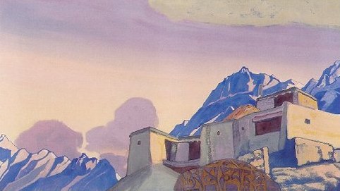 Wikoo.org - موسوعة الفنون الجميلة - اللوحة، العمل الفني Nicholas Roerich - Om Mani Padme Hum