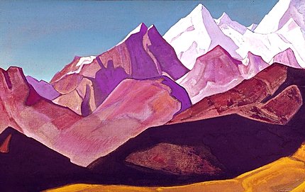 Wikioo.org - The Encyclopedia of Fine Arts - Painting, Artwork by Nicholas Roerich - Sacred Himalayas 1