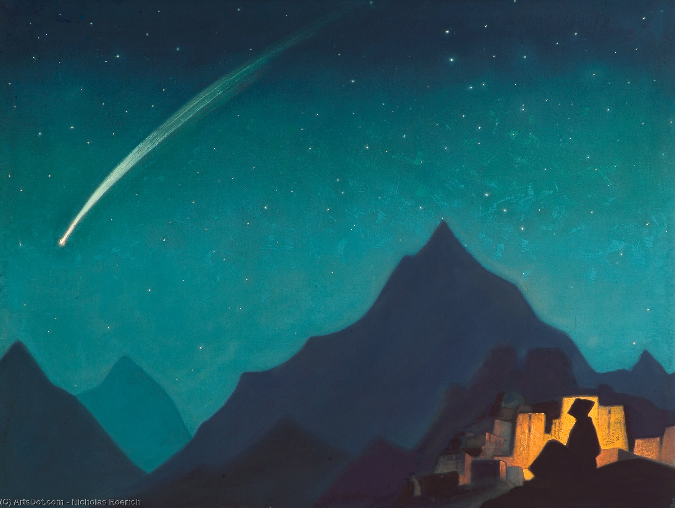 Wikioo.org - The Encyclopedia of Fine Arts - Painting, Artwork by Nicholas Roerich - Star of the Hero