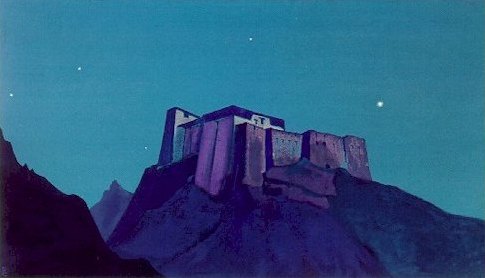 Wikoo.org - موسوعة الفنون الجميلة - اللوحة، العمل الفني Nicholas Roerich - Stronghold of Tibet 2