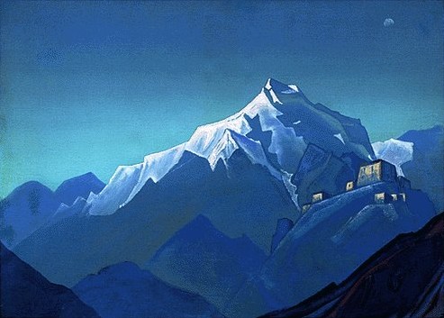 Wikioo.org - The Encyclopedia of Fine Arts - Painting, Artwork by Nicholas Roerich - Tibet Monastery