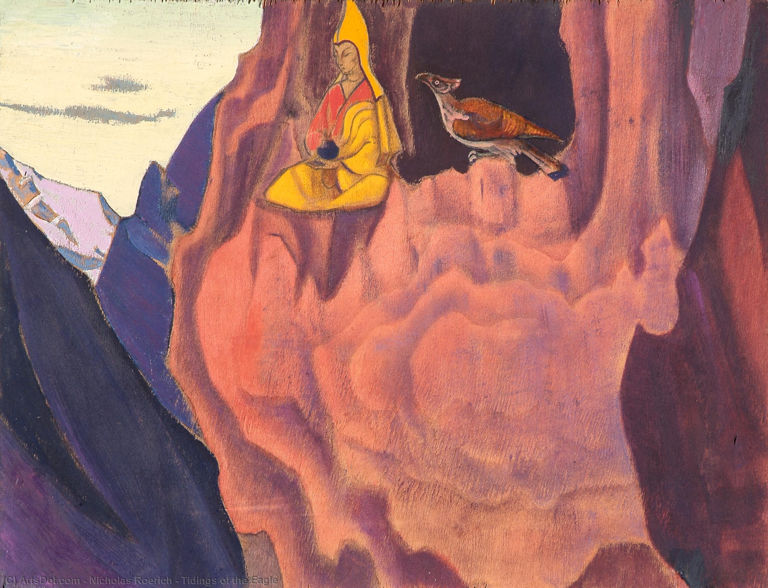 Wikioo.org - The Encyclopedia of Fine Arts - Painting, Artwork by Nicholas Roerich - Tidings of the Eagle