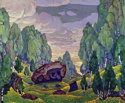 Wikioo.org - The Encyclopedia of Fine Arts - Painting, Artwork by Nicholas Roerich - Tract