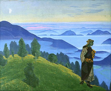 WikiOO.org - אנציקלופדיה לאמנויות יפות - ציור, יצירות אמנות Nicholas Roerich - Viking Daughter