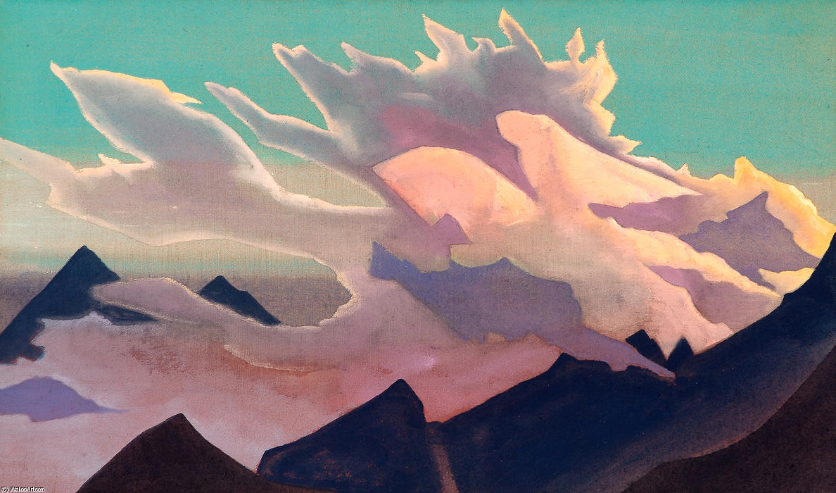 Wikioo.org - The Encyclopedia of Fine Arts - Painting, Artwork by Nicholas Roerich - Warrior of Light