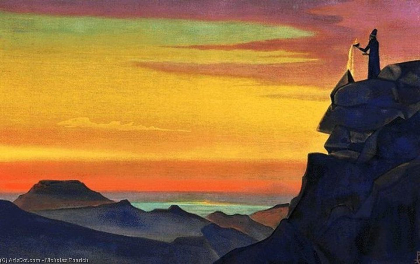 Wikioo.org - The Encyclopedia of Fine Arts - Painting, Artwork by Nicholas Roerich - Zoroaster