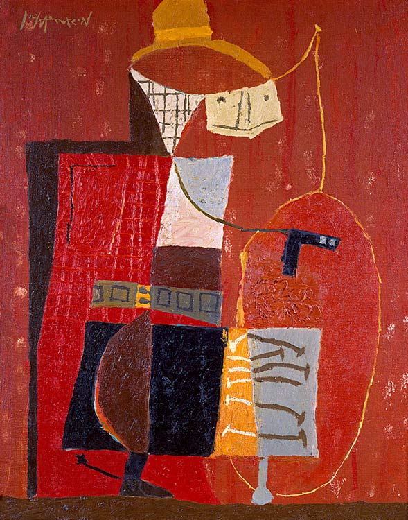 Wikoo.org - موسوعة الفنون الجميلة - اللوحة، العمل الفني Roy Lichtenstein - The Cowboy (Red)