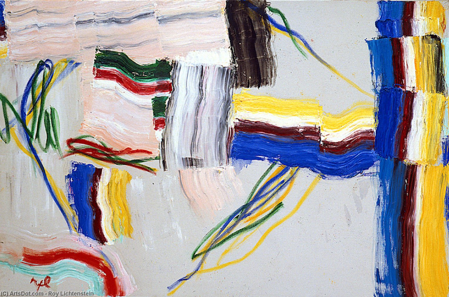Wikioo.org - Bách khoa toàn thư về mỹ thuật - Vẽ tranh, Tác phẩm nghệ thuật Roy Lichtenstein - Untitled (1960)