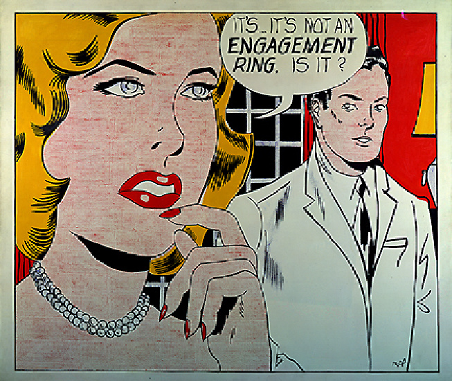 Wikioo.org - The Encyclopedia of Fine Arts - Painting, Artwork by Roy Lichtenstein - Engagement