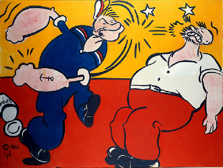 Wikioo.org - Die Enzyklopädie bildender Kunst - Malerei, Kunstwerk von Roy Lichtenstein - Popeye