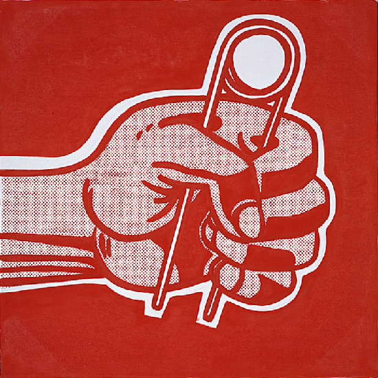 Wikioo.org - สารานุกรมวิจิตรศิลป์ - จิตรกรรม Roy Lichtenstein - The grip