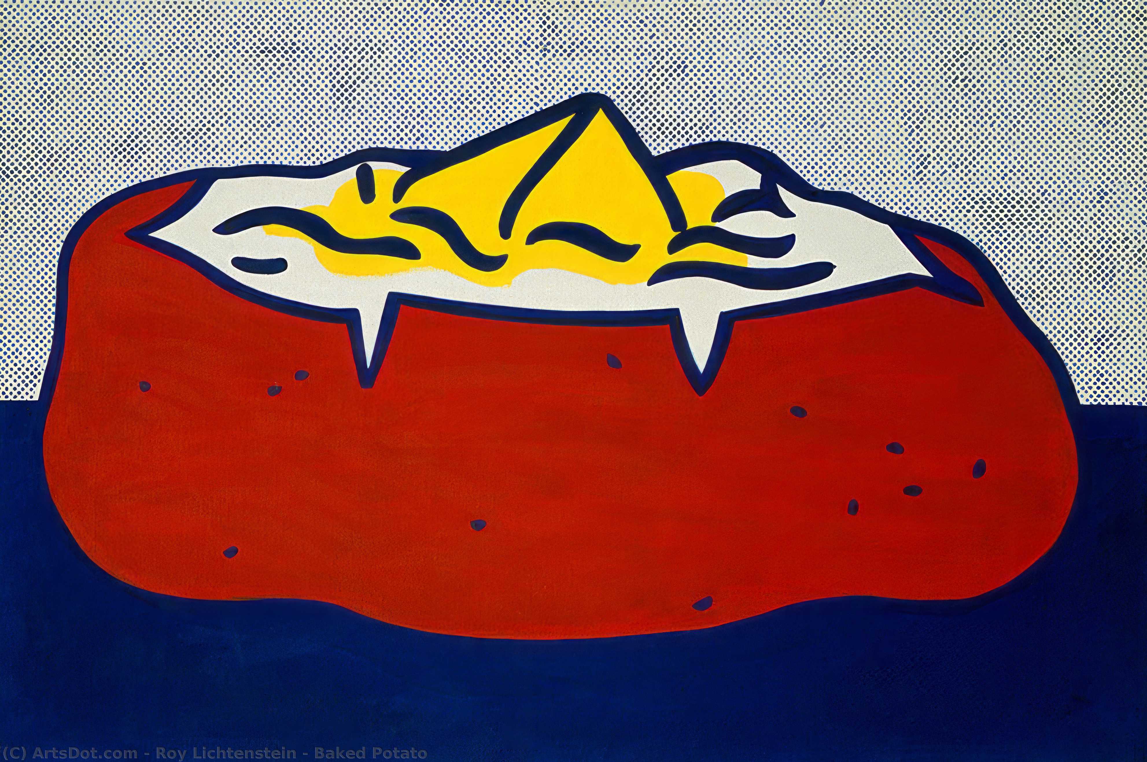 Wikioo.org - The Encyclopedia of Fine Arts - Painting, Artwork by Roy Lichtenstein - Baked Potato