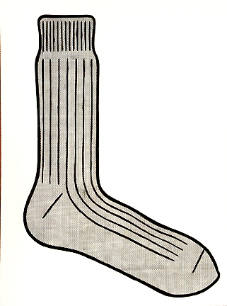 Wikioo.org - สารานุกรมวิจิตรศิลป์ - จิตรกรรม Roy Lichtenstein - Sock