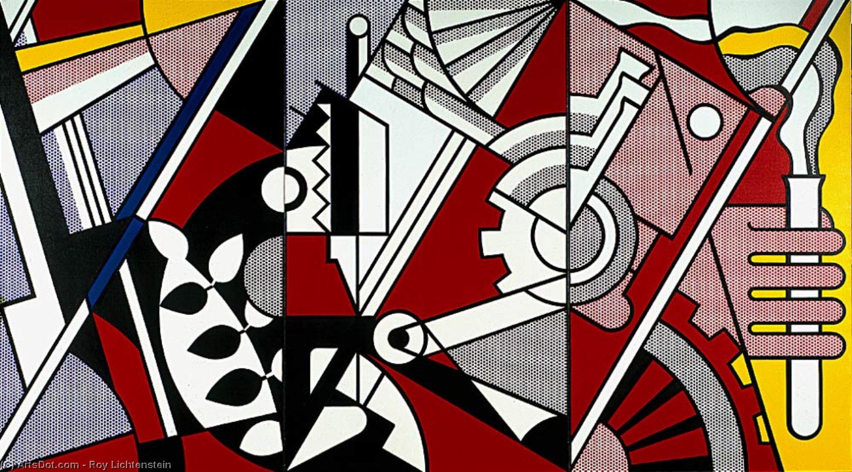 Wikioo.org - The Encyclopedia of Fine Arts - Painting, Artwork by Roy Lichtenstein - Peace Through Chemistry