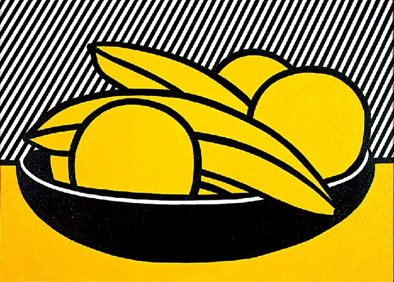 Wikioo.org - The Encyclopedia of Fine Arts - Painting, Artwork by Roy Lichtenstein - Bananas and Grapefruit