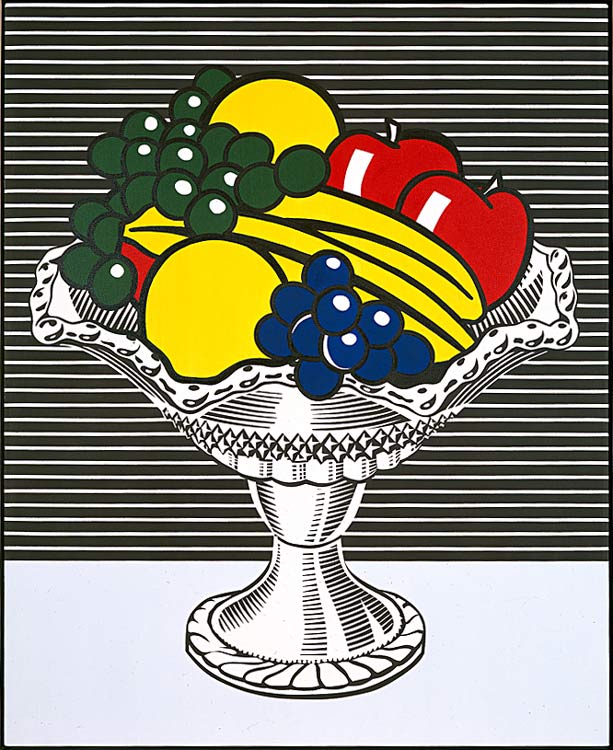 Wikioo.org - The Encyclopedia of Fine Arts - Painting, Artwork by Roy Lichtenstein - Still Life with Crystal Bowl