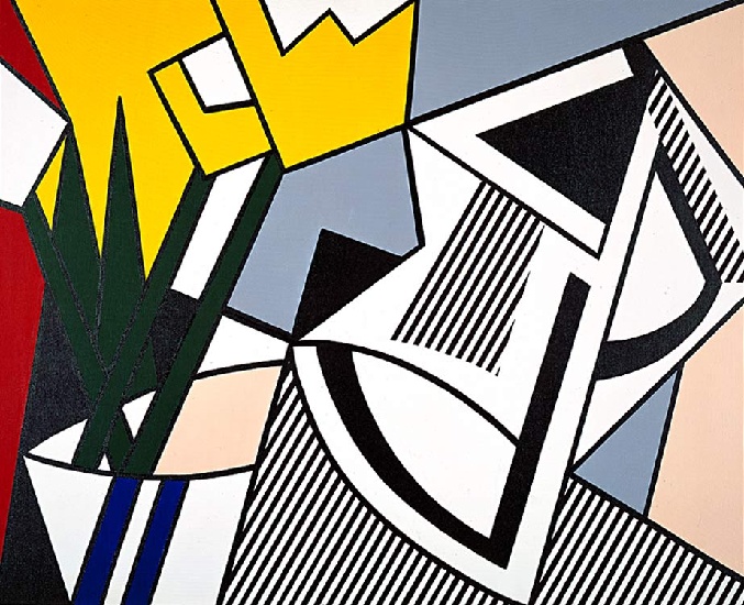 WikiOO.org – 美術百科全書 - 繪畫，作品 Roy Lichtenstein - 摘要 静物