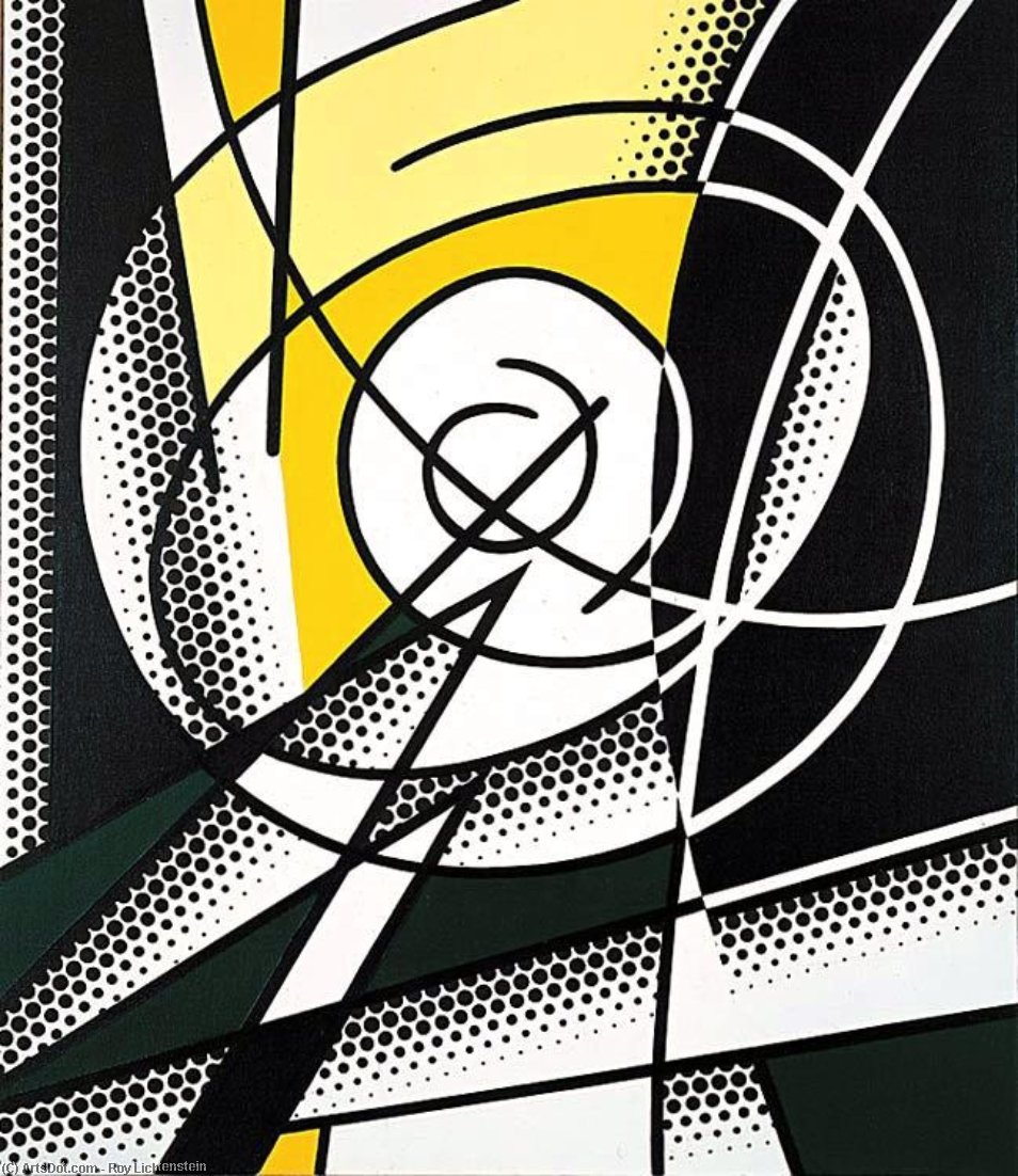 WikiOO.org - Encyclopedia of Fine Arts - Malba, Artwork Roy Lichtenstein - The Atom