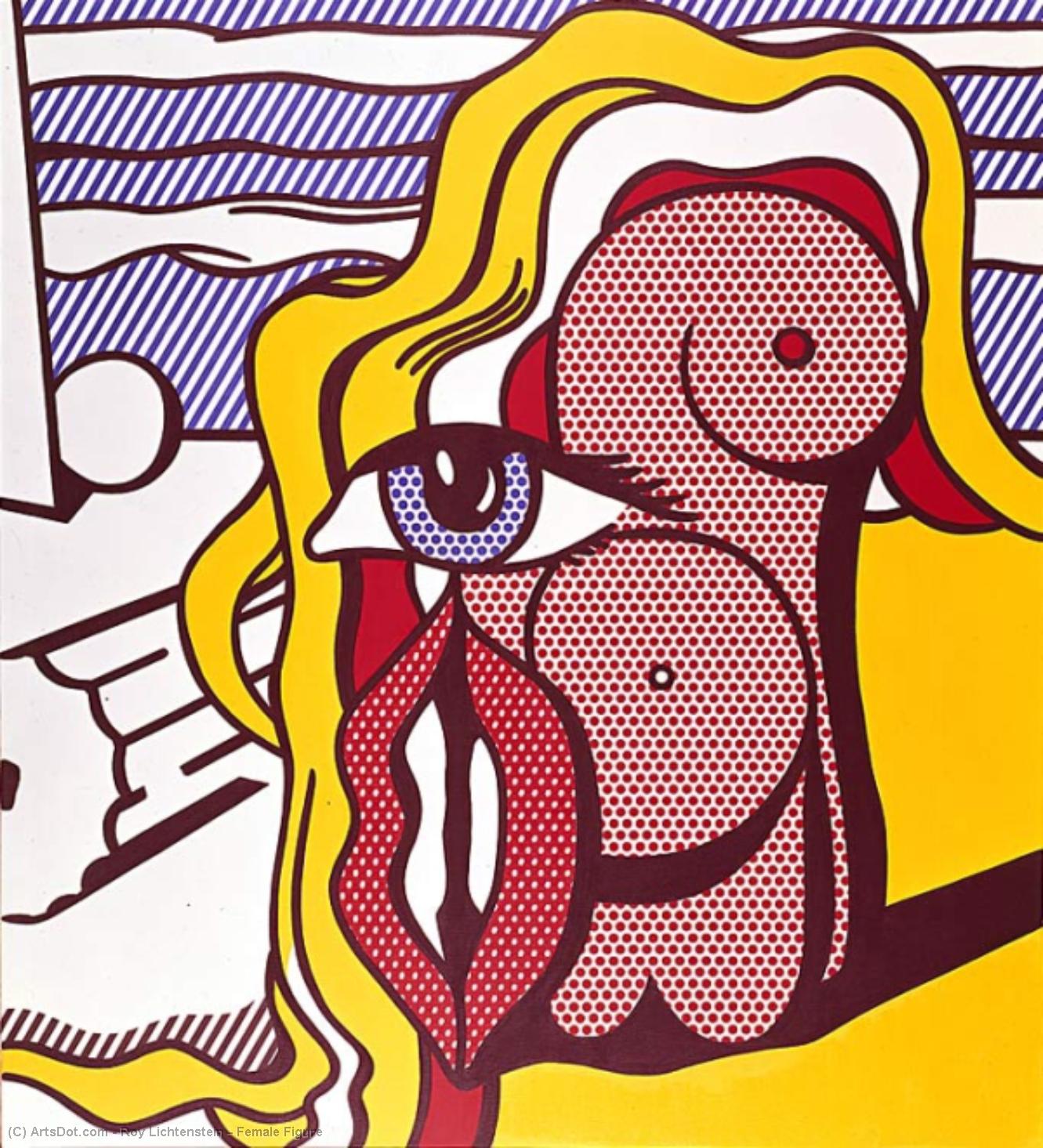Wikioo.org - The Encyclopedia of Fine Arts - Painting, Artwork by Roy Lichtenstein - Female Figure