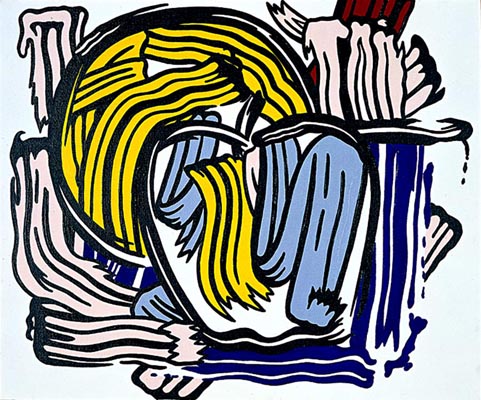 Wikioo.org – L'Encyclopédie des Beaux Arts - Peinture, Oeuvre de Roy Lichtenstein - Apple et pamplemousse