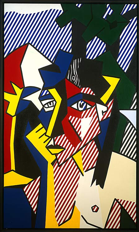 WikiOO.org - Εγκυκλοπαίδεια Καλών Τεχνών - Ζωγραφική, έργα τέχνης Roy Lichtenstein - Woman in Landscape