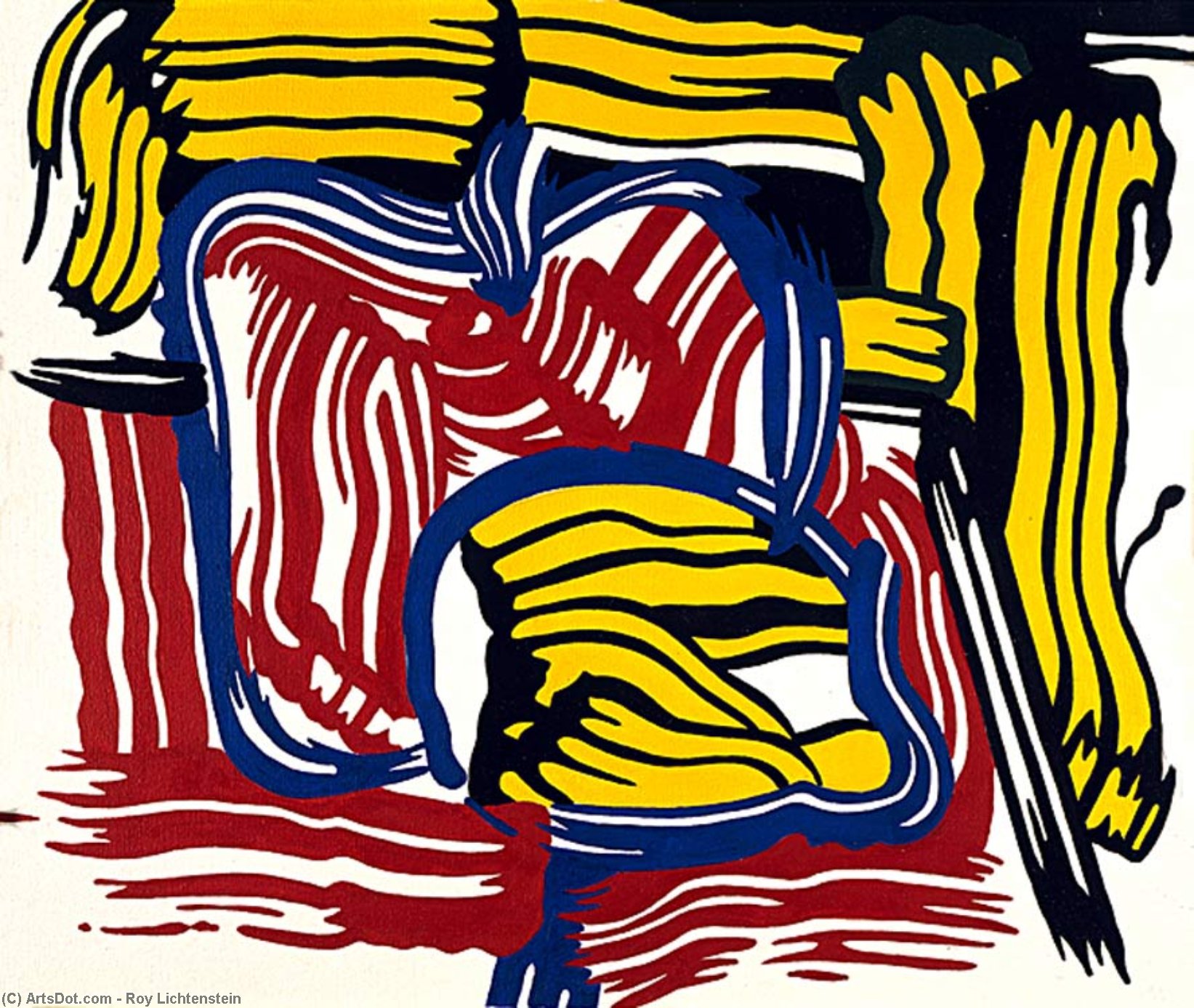 Wikioo.org - สารานุกรมวิจิตรศิลป์ - จิตรกรรม Roy Lichtenstein - Lemon and Apple