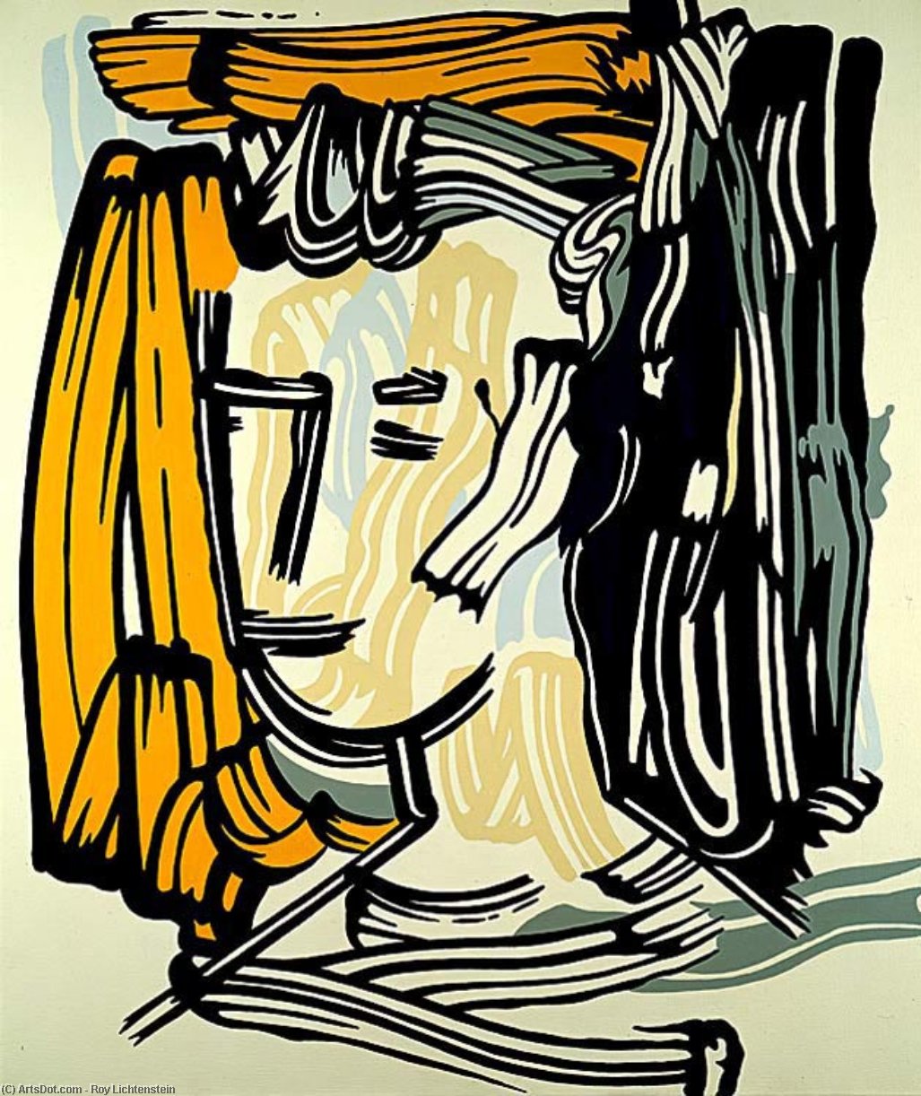 Wikoo.org - موسوعة الفنون الجميلة - اللوحة، العمل الفني Roy Lichtenstein - Portrait