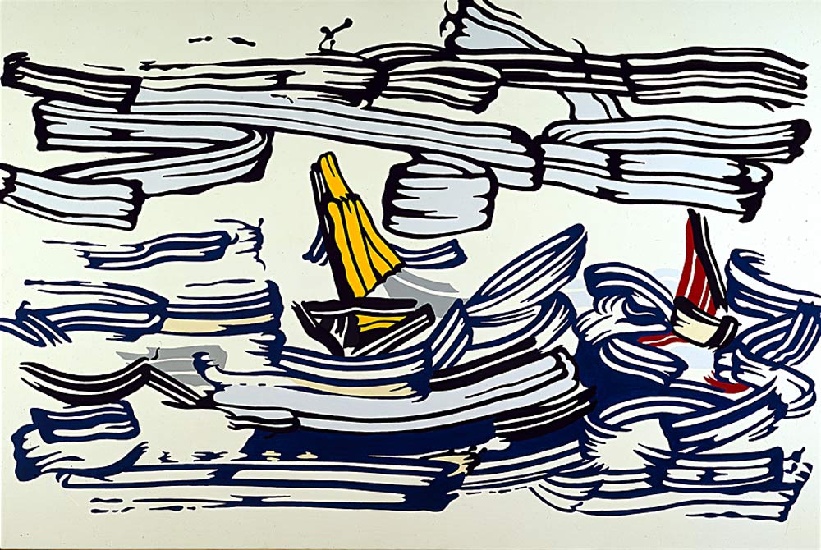 Wikioo.org - The Encyclopedia of Fine Arts - Painting, Artwork by Roy Lichtenstein - Sailboats