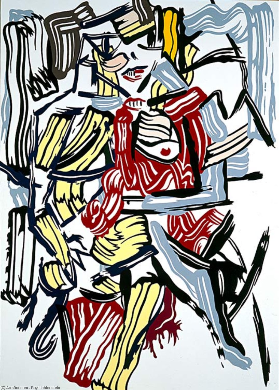 WikiOO.org - Енциклопедія образотворчого мистецтва - Живопис, Картини
 Roy Lichtenstein - Woman