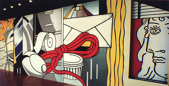 Wikioo.org - The Encyclopedia of Fine Arts - Painting, Artwork by Roy Lichtenstein - Green st mural