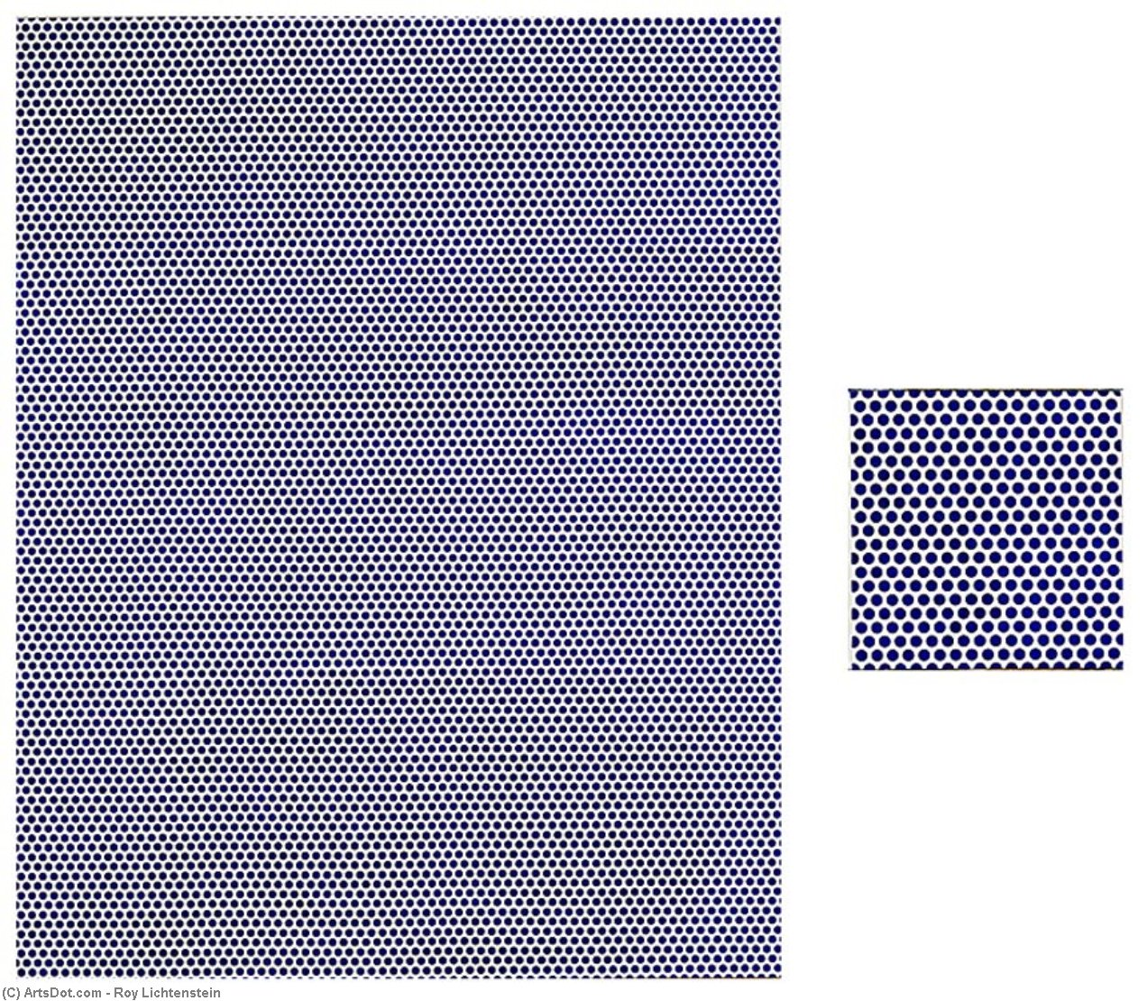 WikiOO.org - Енциклопедія образотворчого мистецтва - Живопис, Картини
 Roy Lichtenstein - Painting with Detail (Blue)