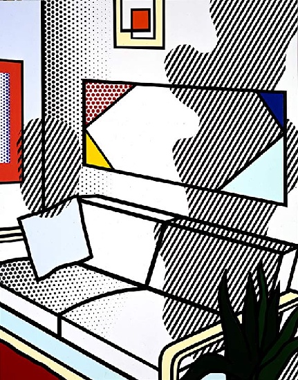 WikiOO.org - Encyclopedia of Fine Arts - Malba, Artwork Roy Lichtenstein - Interior with Shadow