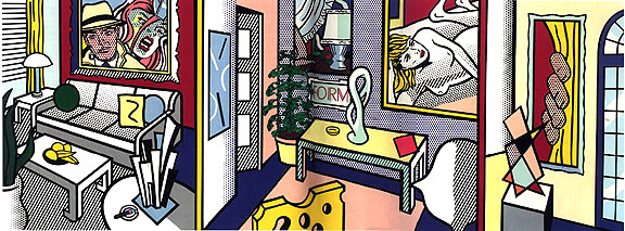 WikiOO.org - Encyclopedia of Fine Arts - Maľba, Artwork Roy Lichtenstein - Large interior