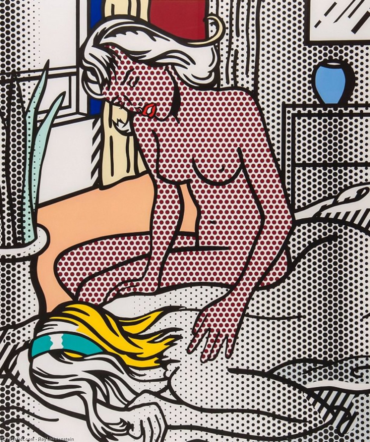 Wikioo.org - The Encyclopedia of Fine Arts - Painting, Artwork by Roy Lichtenstein - Two Nudes