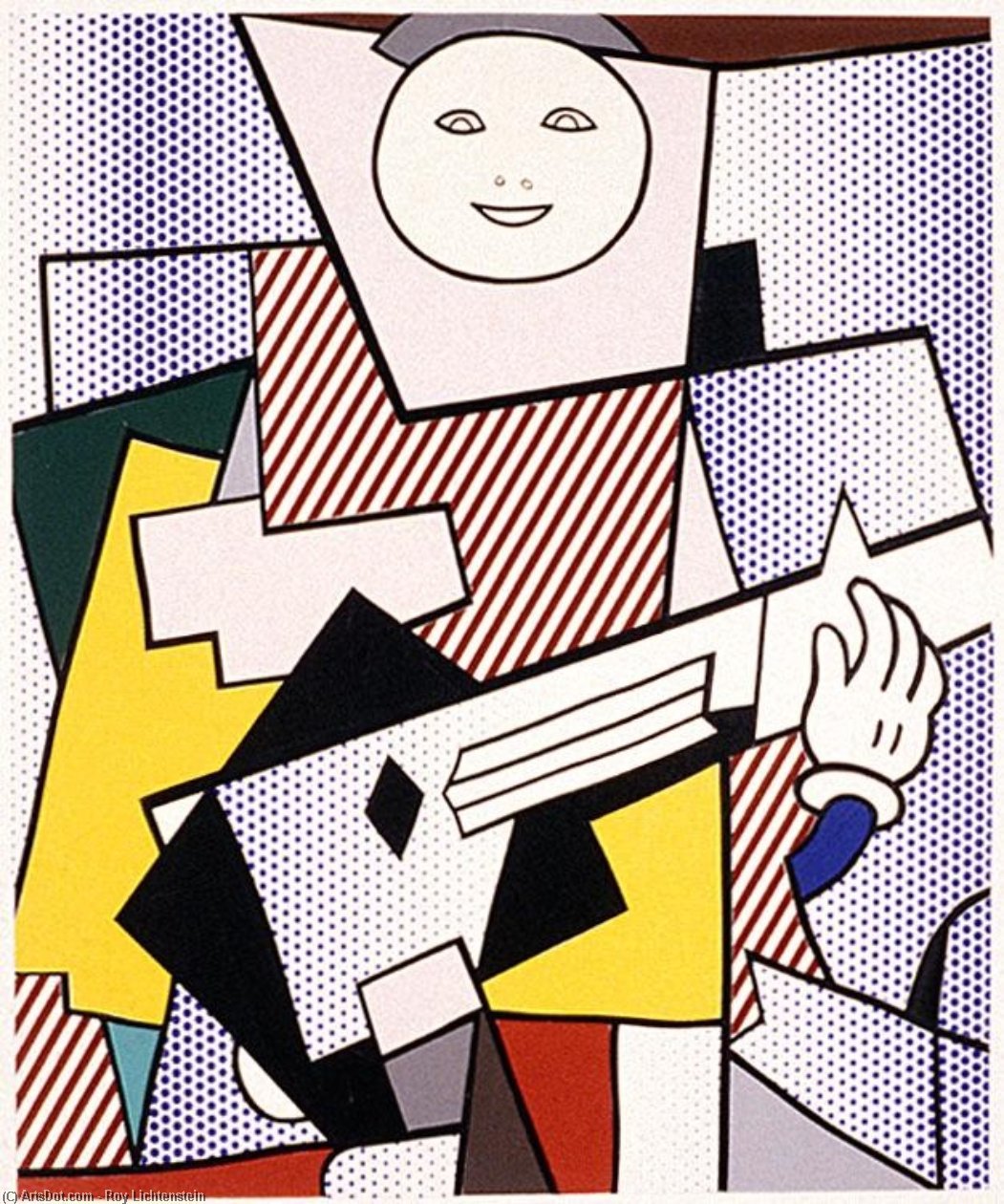 WikiOO.org - Encyclopedia of Fine Arts - Maalaus, taideteos Roy Lichtenstein - Collage for Mickasso