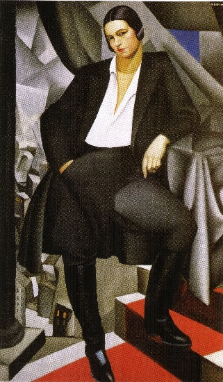 WikiOO.org - Güzel Sanatlar Ansiklopedisi - Resim, Resimler Tamara De Lempicka - Portrait of the Duchess of Hall
