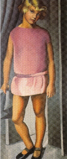 WikiOO.org - Encyclopedia of Fine Arts - Schilderen, Artwork Tamara De Lempicka - Kizette in Pink