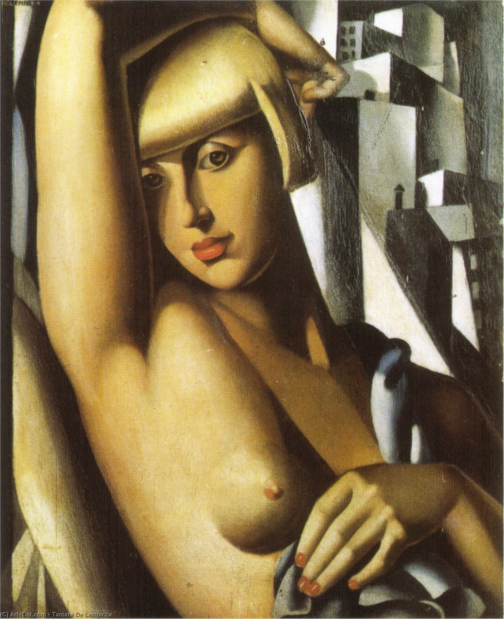 Wikioo.org - The Encyclopedia of Fine Arts - Painting, Artwork by Tamara De Lempicka - Portrait of Suzy Solidor
