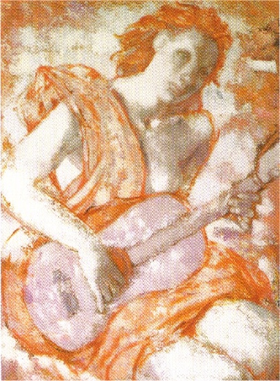 Wikioo.org - The Encyclopedia of Fine Arts - Painting, Artwork by Tamara De Lempicka - Girl on guitar