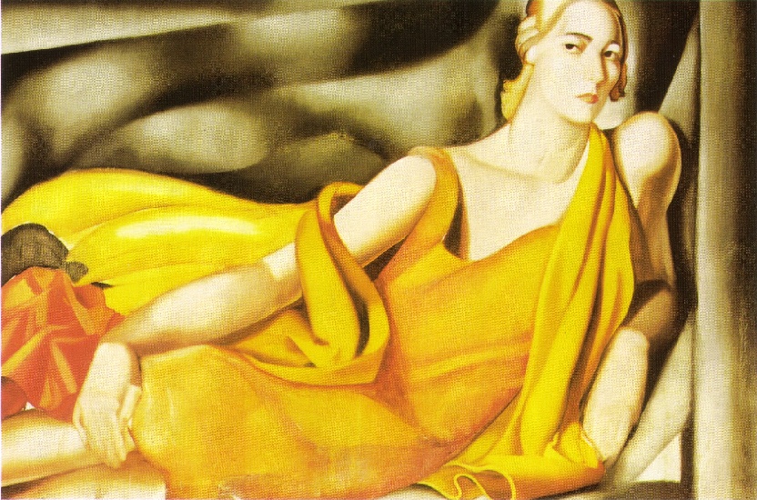 Wikioo.org – L'Encyclopédie des Beaux Arts - Peinture, Oeuvre de Tamara De Lempicka - dame jaune