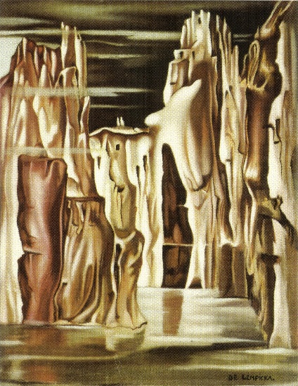 WikiOO.org - Енциклопедия за изящни изкуства - Живопис, Произведения на изкуството Tamara De Lempicka - surreal landscape