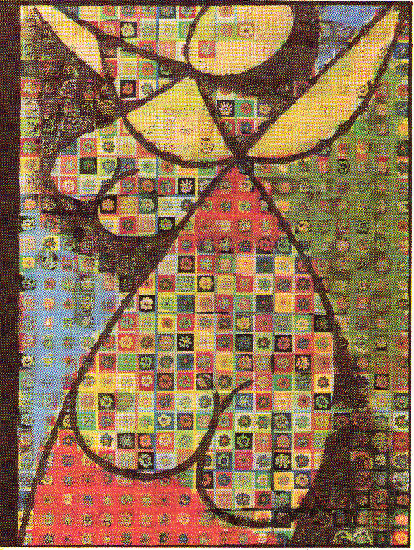WikiOO.org - Encyclopedia of Fine Arts - Malba, Artwork Victor Vasarely - Flower girl