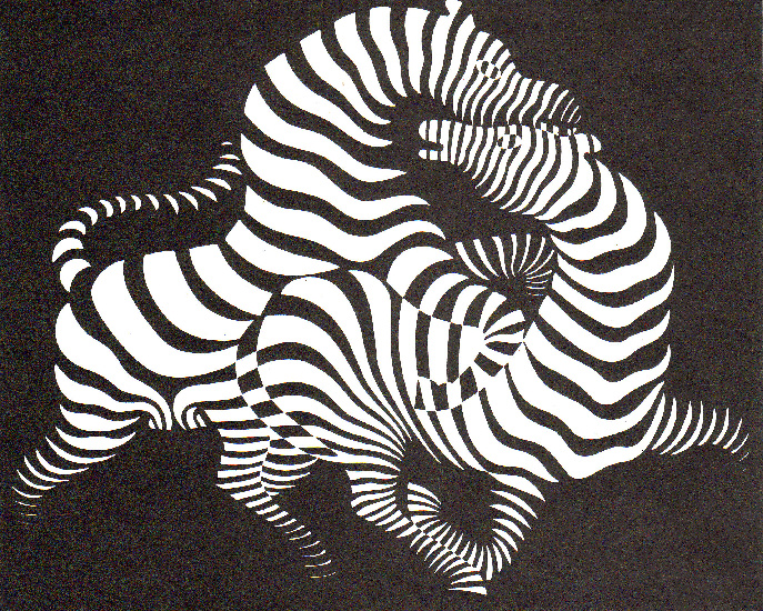 Wikioo.org - The Encyclopedia of Fine Arts - Painting, Artwork by Victor Vasarely - Zebras